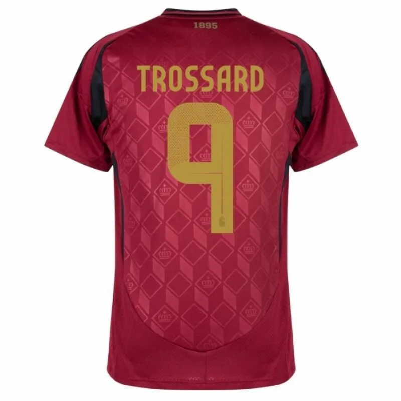 Belgique TROSSARD Maillot Domicile 2024/25 - Rouge