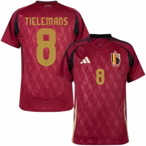 Bélgica TIELEMANS Camiseta Local 2024/25 - Roja