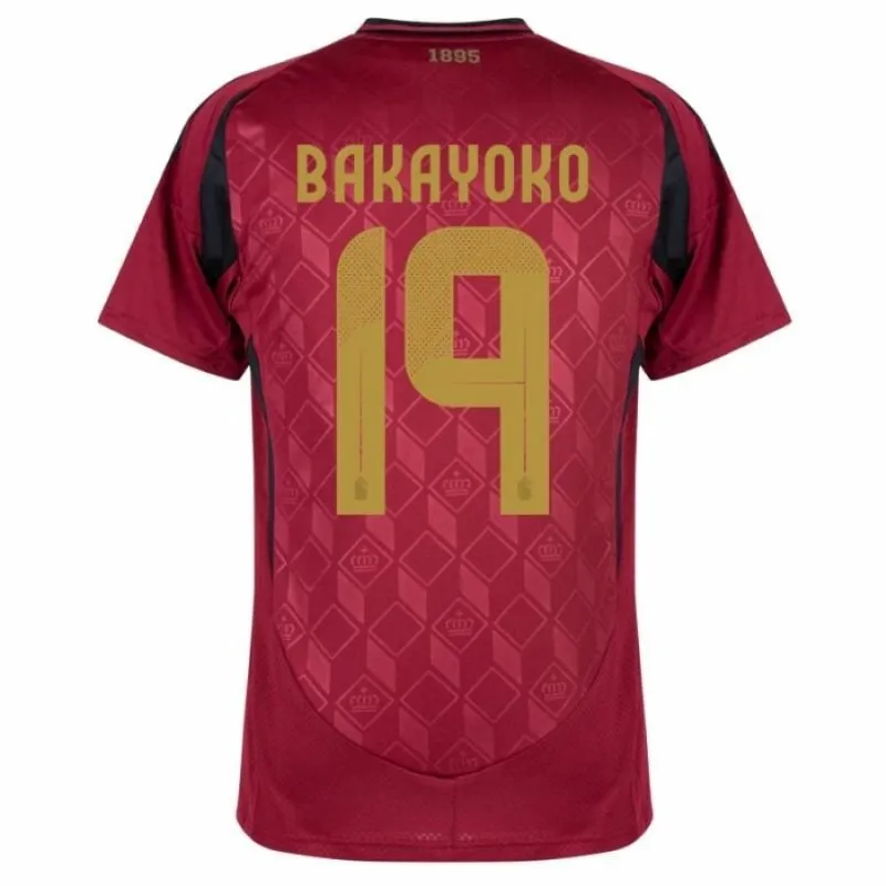 Bélgica BAKAYOKO Camiseta Local 2024/25 - Roja