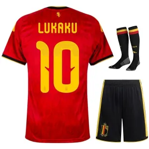 Conjunto camiseta local infantil Bélgica LUKAKU 2026/27 - Roja