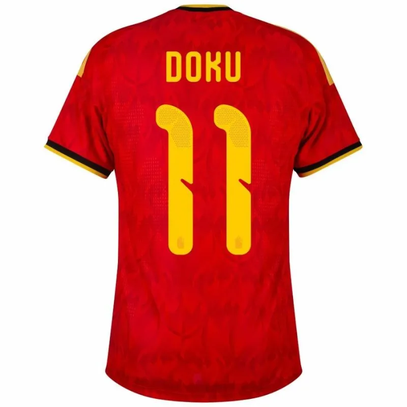 Set kit casalingo bambini Belgio DOKU 2026/27 - Rosso