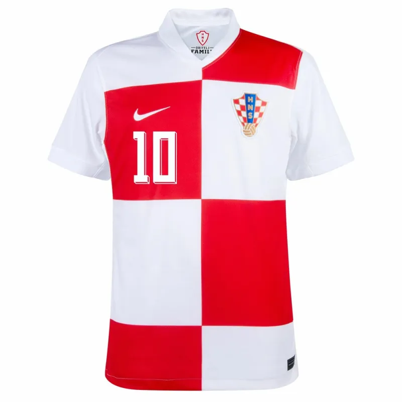 Modrić Maglia home bambini + pantaloncini della Croazia 2024/25 - Rosso/bianco
