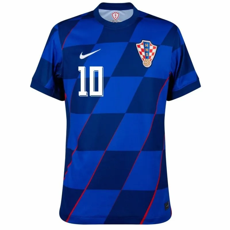 Modrić Maillot extérieur enfant + short de Croatie 2024/25 - Bleu