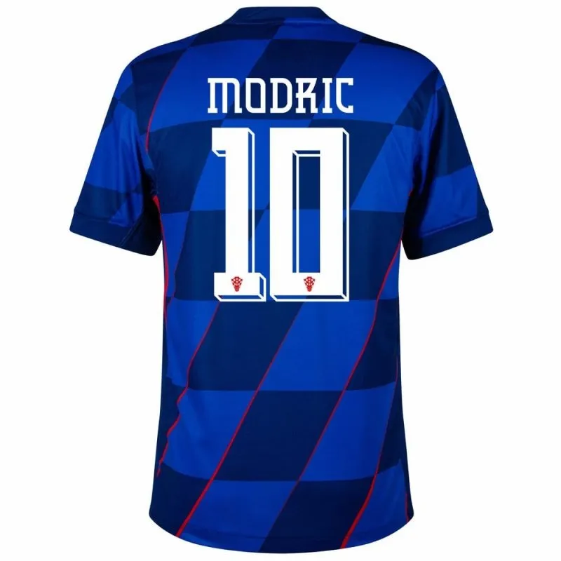 Modrić Maillot extérieur enfant + short de Croatie 2024/25 - Bleu