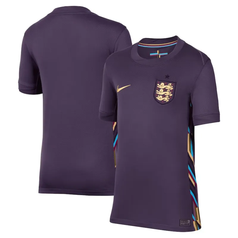 England 2024/25 Away Kids' Jersey - Purple