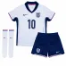 Kit local infantil de Inglaterra 2024/25 de Jude Bellingham - Blanco