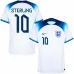 Maillot domicile de l'Angleterre pour la Coupe du monde 2022 de Sterling - Blanc