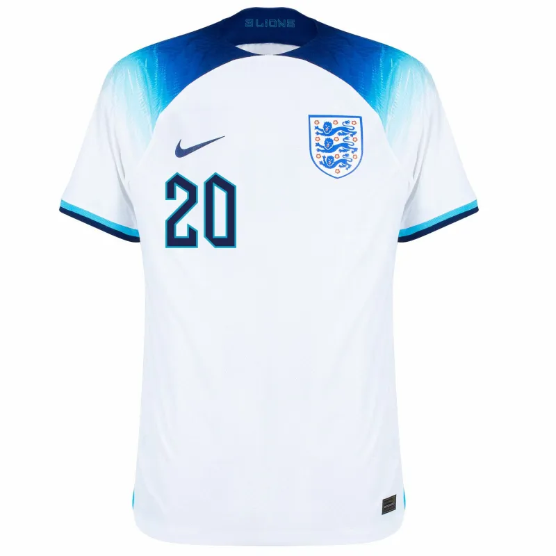 Fodens Heimtrikot der England-Nationalmannschaft für die Weltmeisterschaft 2022 - Weiß