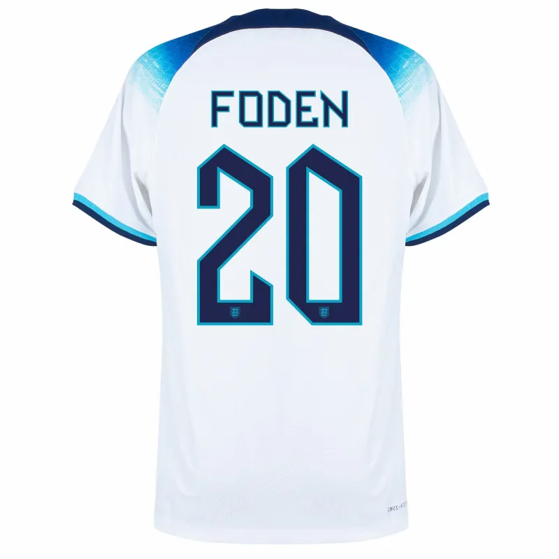 Fodens Heimtrikot der England-Nationalmannschaft für die Weltmeisterschaft 2022 - Weiß
