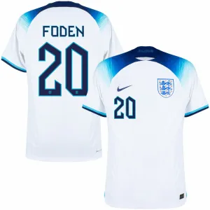 Le maillot domicile de l'Angleterre pour la Coupe du monde 2022 de Foden - Blanc