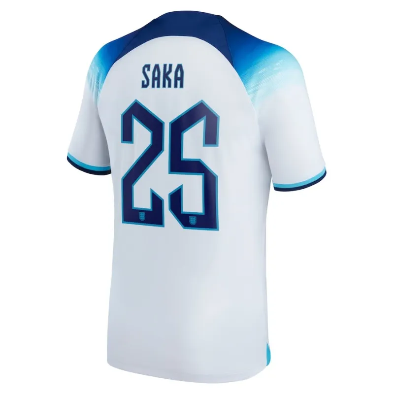 Sakas Heimtrikot der England-Nationalmannschaft für die Weltmeisterschaft 2022 - Weiß
