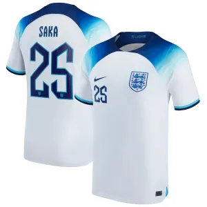 Le maillot domicile de l'Angleterre pour la Coupe du monde 2022 de Saka - Blanc