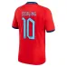 Le maillot d'extérieur de l'Angleterre pour la Coupe du monde 2022 de Sterling - Rouge
