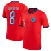 La maglia di trasferta dell'Inghilterra per la Coppa del mondo 2022 di Henderson - Rossa