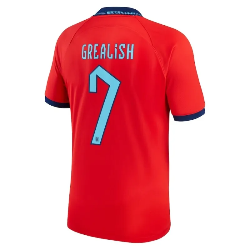 Maglia trasferta Inghilterra Mondiali 2022 Jack Grealish