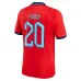 Le maillot d'extérieur de l'Angleterre pour la Coupe du monde 2022 de Foden - Rouge