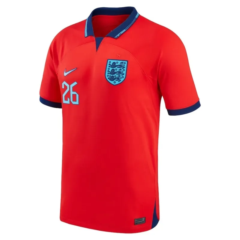 Le maillot d'extérieur de l'Angleterre pour la Coupe du monde 2022 de Bellingham - Rouge