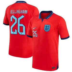 Le maillot d'extérieur de l'Angleterre pour la Coupe du monde 2022 de Bellingham - Rouge