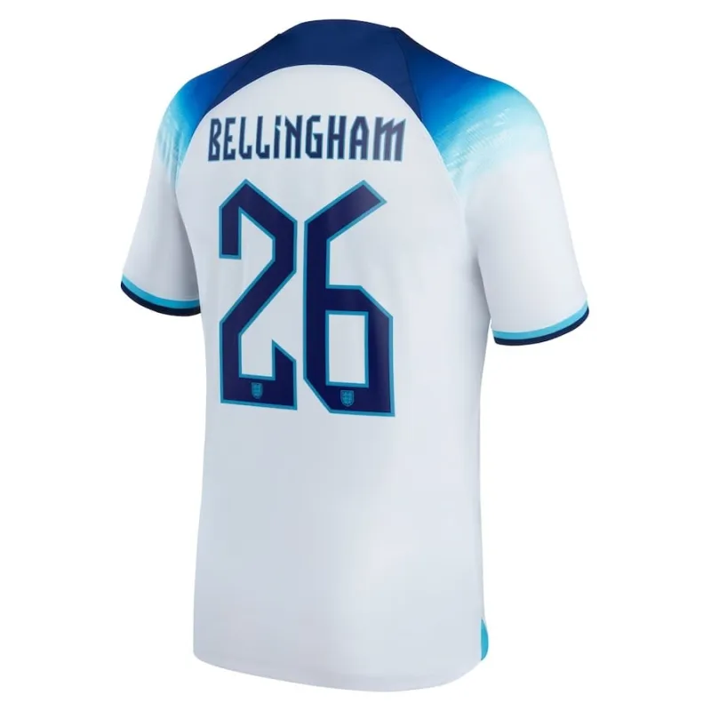 La camiseta de casa de Inglaterra para la Copa del Mundo 2022 de Bellingham - Blanca