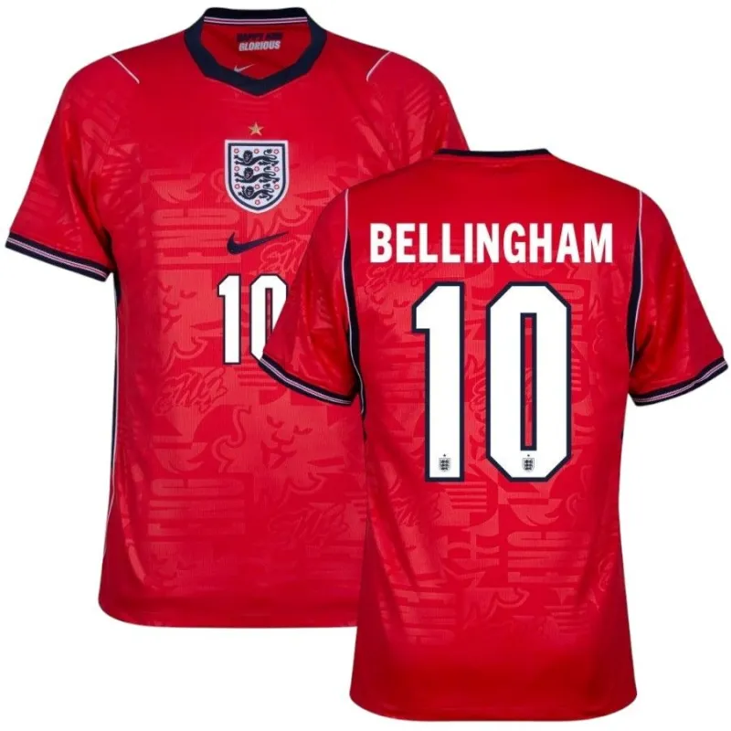 Maillot Extérieur Angleterre BELLINGHAM 2026/27 Rouge