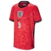 Inghilterra HARRY KANE 2026/27 maglia trasferta bambino rossa