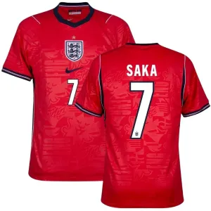 Inglaterra SAKA 2026/27 Camiseta Visitante Rojo