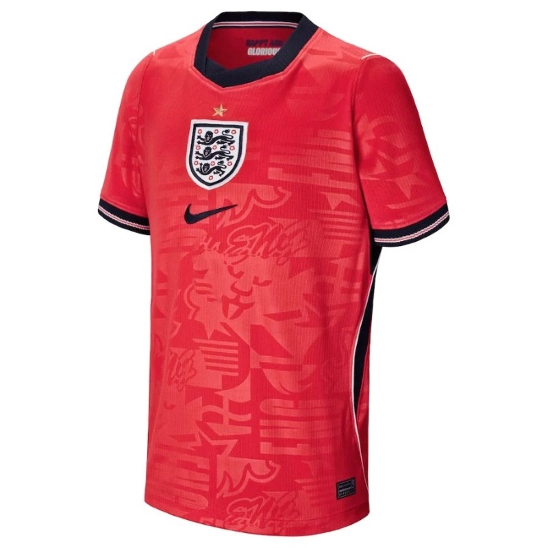 England 2026/27 Kinder Auswärtstrikot rot
