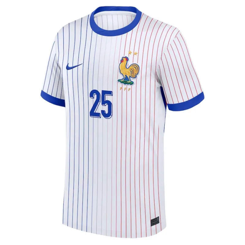 Cherki Francia 2024/25 Camiseta Visitante Versión Aficionado Azul