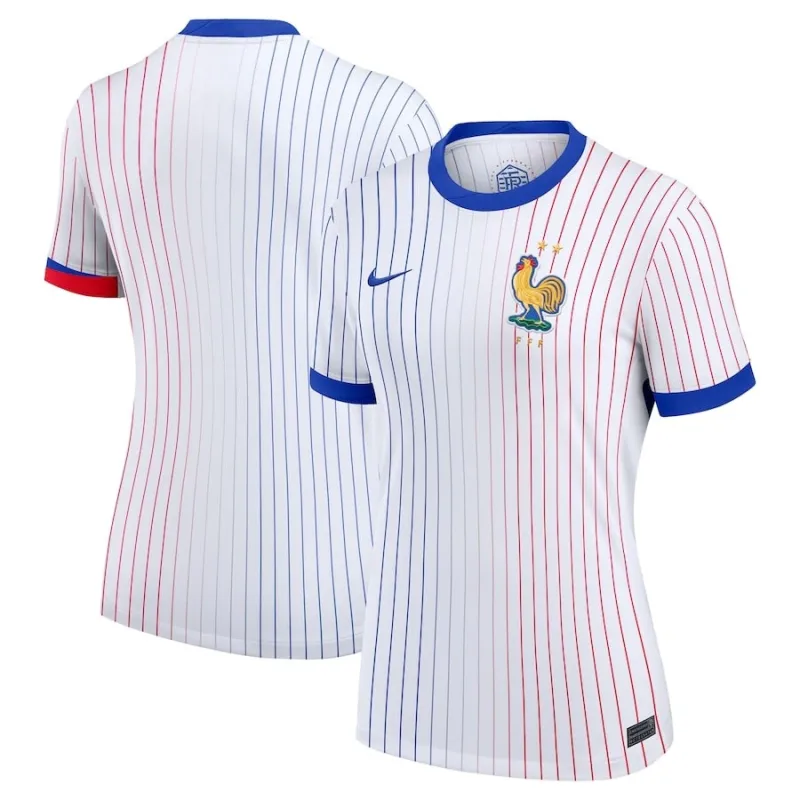 French team's 2024/25 away women's jersey - White