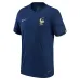 La maglia della squadra francese per la Coppa del Mondo 2022 in campo - Blu