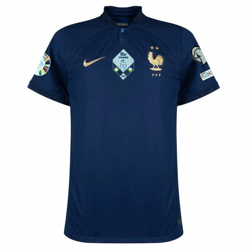 La camiseta del kit infantil de la selección nacional francesa para la Eurocopa 2024 en local - Azul