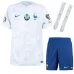 La camiseta del kit infantil de la selección nacional francesa para la Eurocopa 2024 en visita - Blanco