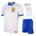 Le maillot du kit d'enfant d'extérieur de l'équipe nationale de France en 2024/25 - Blanc