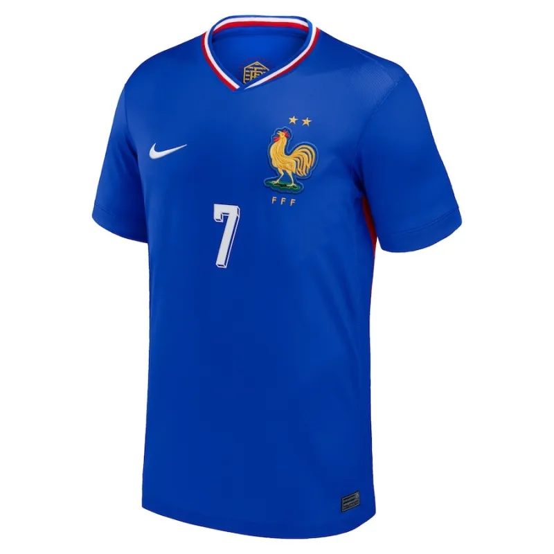 Maillot domicile 2024/25 de l'équipe de France de Griezmann - Bleu