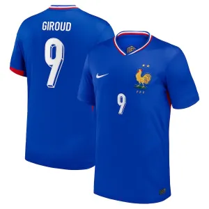 La camiseta local de la selección nacional francesa que Olivier Giroud llevó en 2024/25 - Azul.