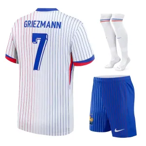 El kit infantil visitante de la selección nacional francesa de Griezmann en 2024/25 - Blanco