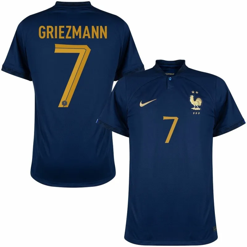 La camiseta local de la selección nacional francesa de Antoine Griezmann para la Copa del Mundo 2022 - Azul