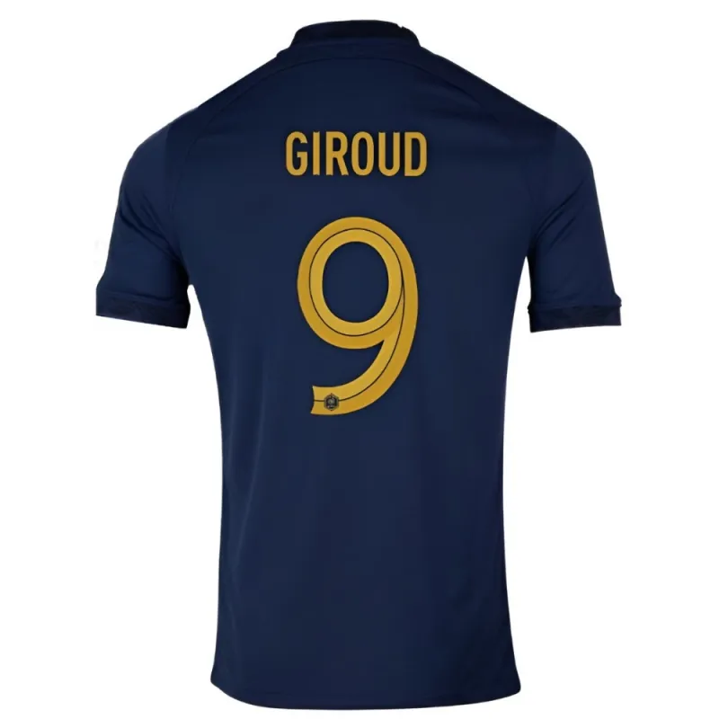 La camiseta local de la selección nacional francesa de Olivier Giroud para la Copa del Mundo 2022 - Azul