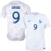 Le maillot d'extérieur de l'équipe nationale de France d'Olivier Giroud pour la Coupe du monde 2022 - Blanc
