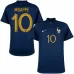 La camiseta local de la selección nacional francesa de Kylian Mbappé para la Copa del Mundo 2022 - Azul