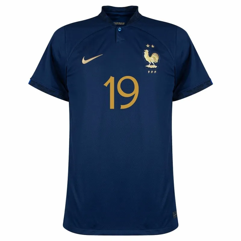 La camiseta local de la selección nacional francesa de Karim Benzema para la Copa del Mundo 2022 - Azul
