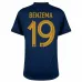 La camiseta local de la selección nacional francesa de Karim Benzema para la Copa del Mundo 2022 - Azul