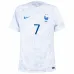 Le maillot enfant d'extérieur de l'équipe nationale de France d'Antoine Griezmann pour la Coupe du monde 2022 - Blanc