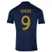 El conjunto de camiseta infantil de la selección nacional francesa de Olivier Giroud para la Copa del Mundo 2022 en local - Azul