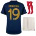 El conjunto de camiseta infantil de la selección nacional francesa de Karim Benzema para la Copa del Mundo 2022 en local - Azul