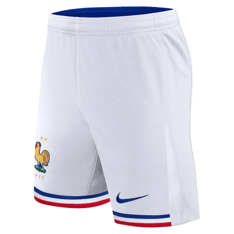 Los pantalones cortos de campo de la selección nacional francesa en 2024/25 - Blanco