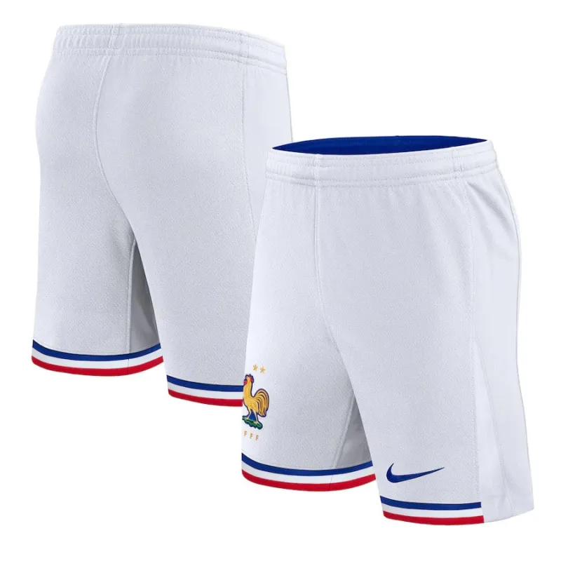 Los pantalones cortos de campo de la selección nacional francesa en 2024/25 - Blanco