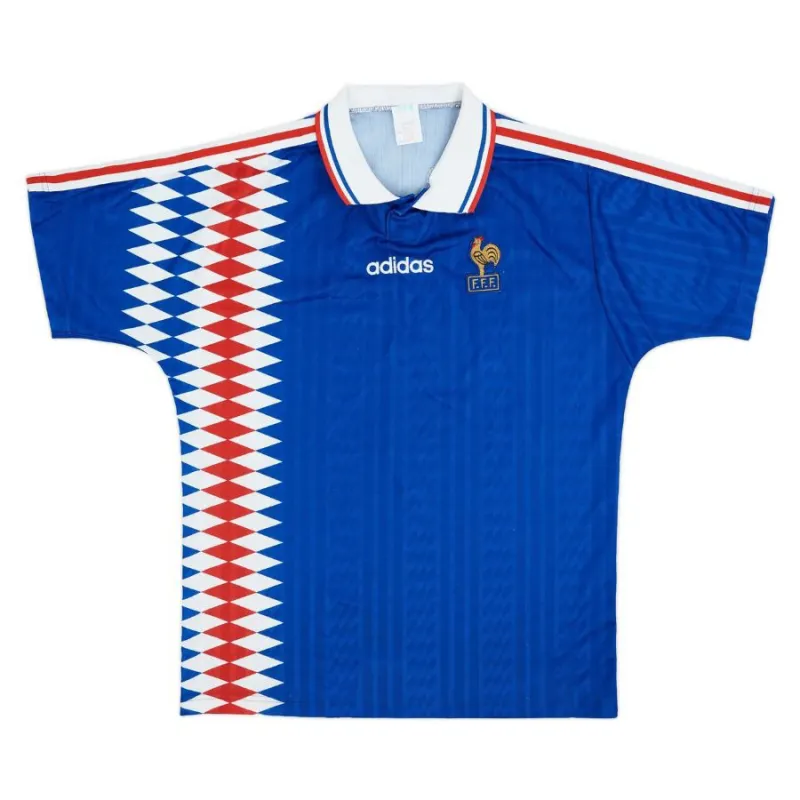 La maglia retro di casa della squadra nazionale francese nel 1994 - Blu