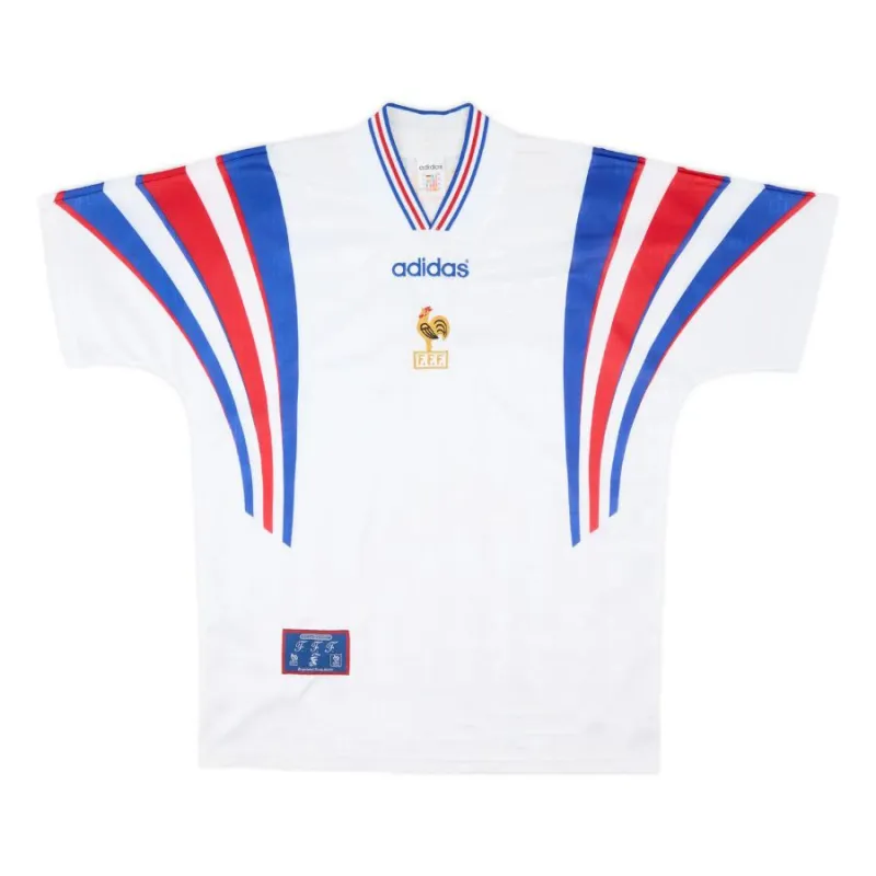 La maglia retro fuori casa della squadra nazionale francese dal 1996 al 1998 - Bianca