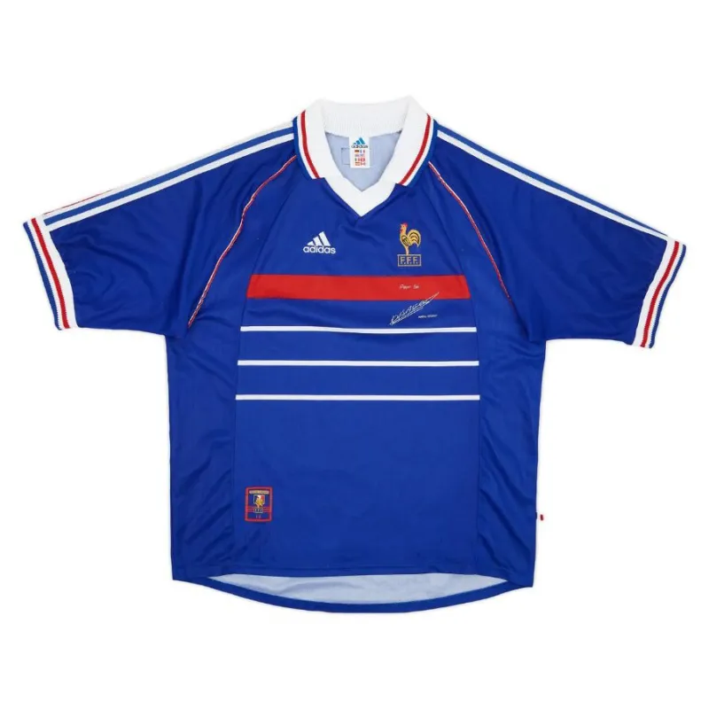 La maglia retro di casa della squadra nazionale francese nel 1998 - Blu